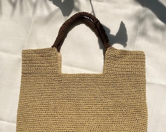 Eva Bag - Shoulder Bag, Handbag, Handknit Bag, Beach Bag, Luxury Bag