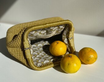 Pia Tasche - Gehäkelte Clutch Bag, Handtasche, Handgestrickte Tasche, Abendtasche, Beuteltasche, Luxustasche