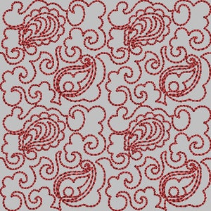 Continuous quilting machine embroidery design. Quilt embroidery design. Quilt block embroidery. Machine embroidery design.