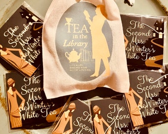 Rebecca Tea | The Second Mrs. de Winter's White Tea | Book Tea | Literary Tea | Book Club Favors and Gifts