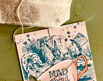 Alice Tea | Mad About Mint Alice in Wonderland Book Lovers Tea | Literary gifts for tea lovers and James Joyce fans | Tea in the Library