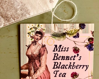Miss Bennet's Blackberry  Tea | Jane Austen Tea for Book Lovers | Literary gifts for tea lovers | Pride & Prejudice Gift Tea