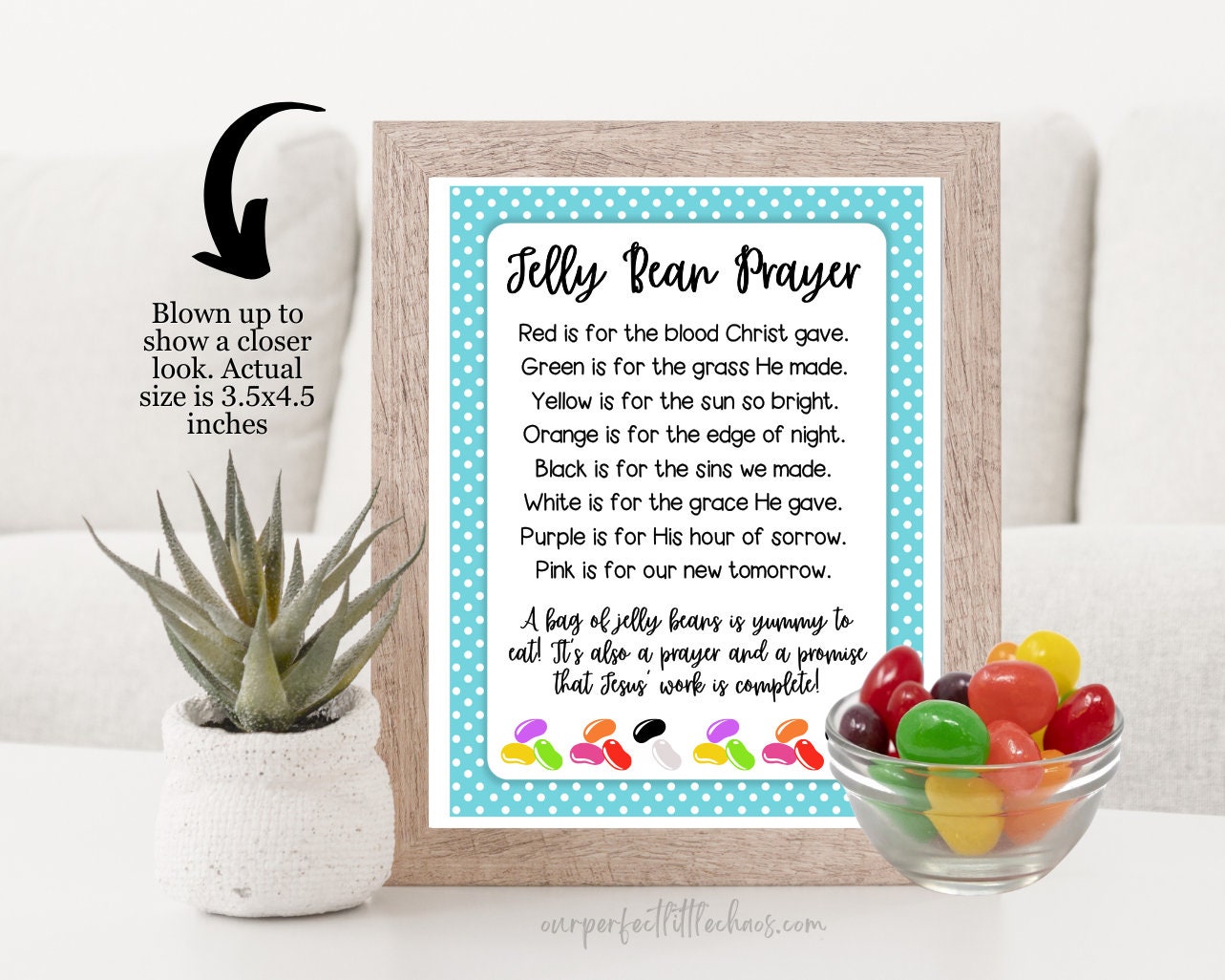 Jelly Bean Prayer Poem Cards for Kids Christian Easter Story Printable ...