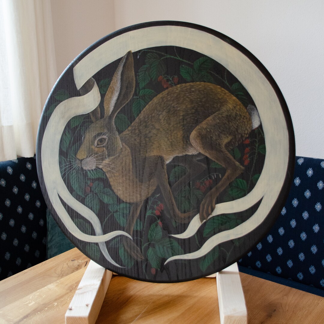 Shooting Target Tape Handpainted Unique Hare Etsy