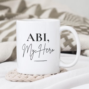 Islamic Gift for Father - Abi My Hero Mug, Muslim Dad Gift, Halal Coffee Mug for Him