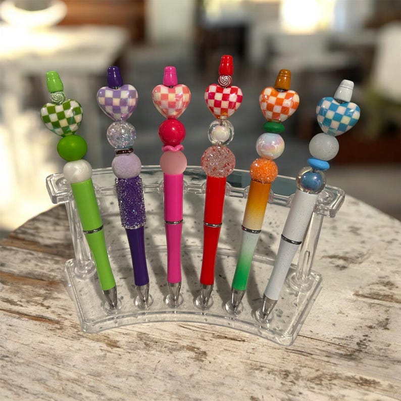 Checkered Heart Focal Pen - Etsy
