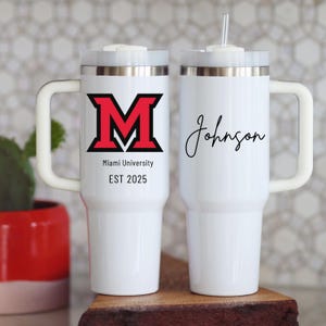 Custom College Logo Tumbler: Personalized University Travel Mug