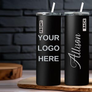 Personalized 20oz Tumbler: Custom Laser Engraved Logo, Corporate Gift