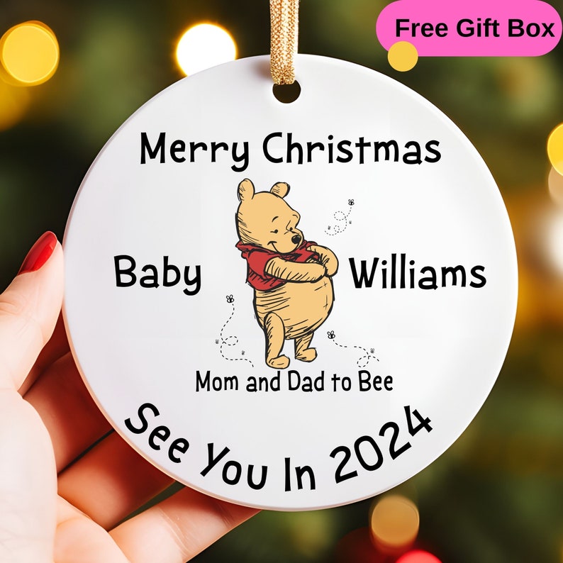 Merry Christmas Mom and Dad See You in 2024 Christmas Tree Ornament
