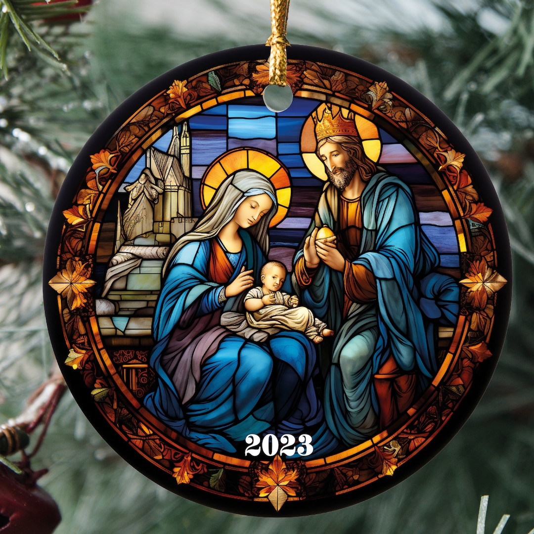 Christmas Nativity Scene Ornament 2023 Christmas Nativity Ornament
