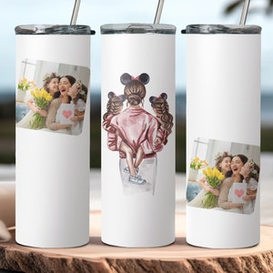 Personalized Picture Tumbler: Custom Mom Gift