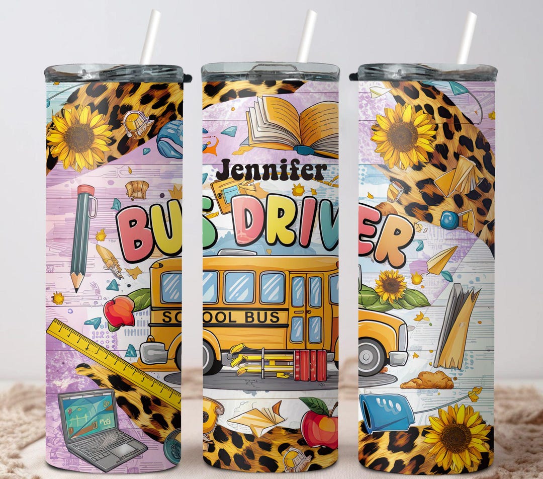 Personalized Bus Driver Tumbler: Custom Back to School Gift - Etsy