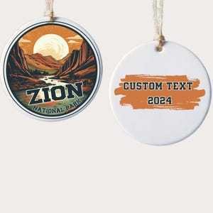 U.S. National Parks Ornaments - Custom Ornament - Gift for Hikers Family Camping Memories Vacation Keepsake