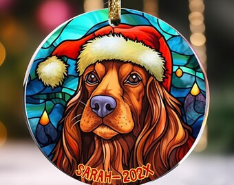 Personalized Dog Christmas Ornament: Pet Memorial Gift