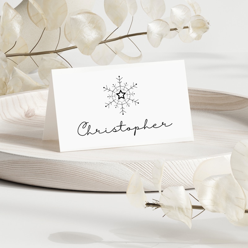 Winter Place Cards - Etsy