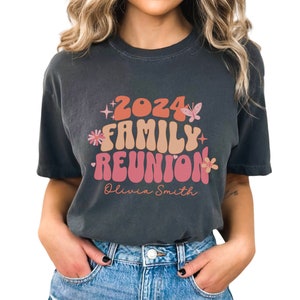 Custom Family Reunion Shirts, Personalized Family Reunion T Shirts with Name, Family Matching Vacation T Shirts, Gift for Family Gathering