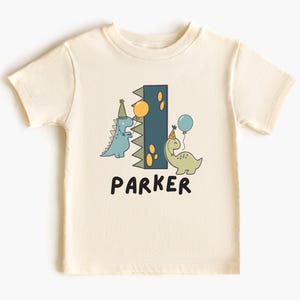 Dinosaurier ersten Geburtstag Shirt Jungen Dinosaurier Geburtstag Shirt T-Rex Geburtstag Shirt Dino Shirts Geburtstag Dino Tee 1