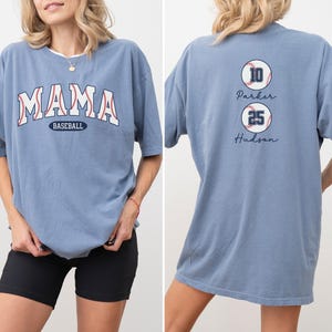 Baseball Mom Shirt Mom Baseball Shirt Baseball Mama Shirts Baseball Mom Gifts Mama Baseball Shirt Personalized Baseball Mom Tee Shirt