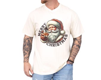 Christmas Drinking Shirt Men Christmas TShirt Bourbon Shirt Christmas Party Shirt Whiskey Lover Tee Ugly Christmas T Shirt Bourbon Gifts
