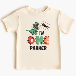 Dinosaurier ersten Geburtstag Shirt Jungen Dinosaurier Geburtstag Shirt T-Rex Geburtstag Shirt Dino Shirts Geburtstag Dino Tee 1