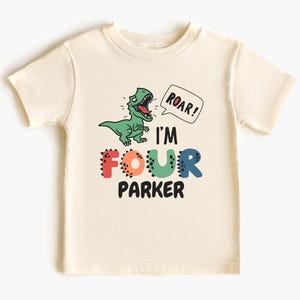 Dinosaur Birthday Shirt 4th Birthday Dinosaur Shirt T Rex Birthday Shirt Boys Dinosaur Birthday Dino Tee Fourth Birthday Boy Shirt Toddler