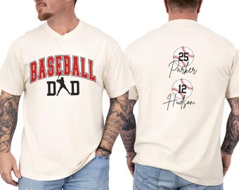 Baseball Dad Shirt Custom Baseball Shirt for Dad Baseball Shirt Dad Baseball Tee Dad Baseball Gift for Baseball Dad Gifts Personalized