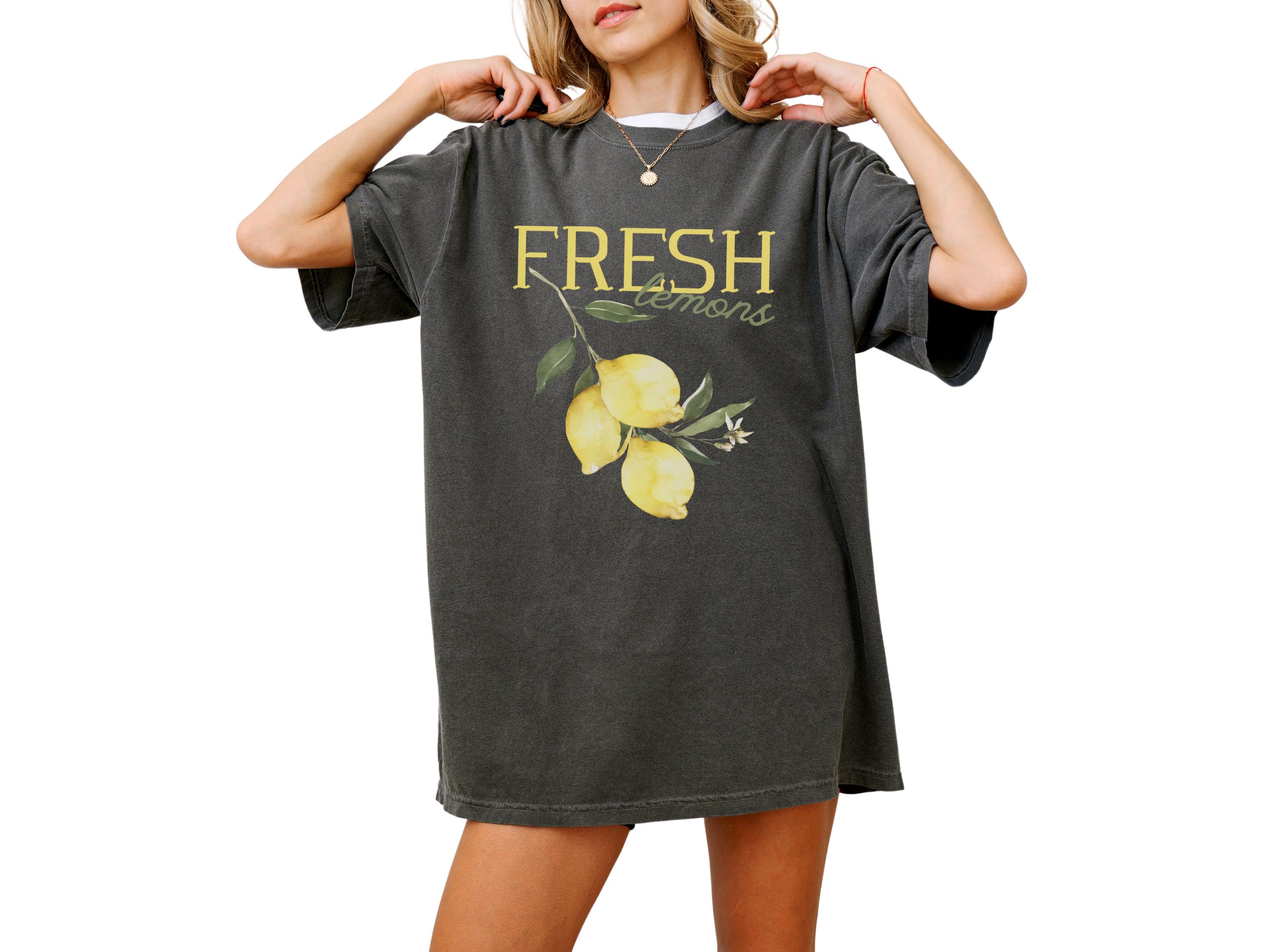 【GENERAL IDEA】Fruits Loose Fit 半袖Tシャツ - Lemon MUSINSA | GENERAL IDEA Fruits loose fit short sleeve T-shirt