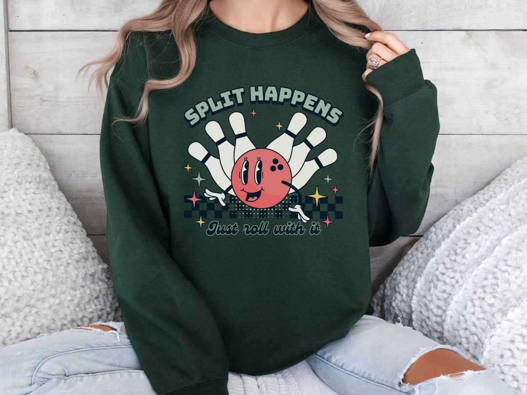 Bowling Sweatshirt, Retro Bowling Sweater, Women's Bowling Shirt, Bowler Gift, Gift for Bowling