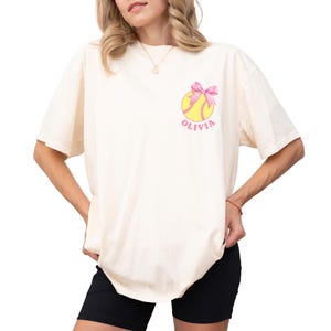 Softball Shirt Custom Softball Gifts Girls Softball Coquette Bow Shirt Softball Mom Shirt Softball Game Day Shirts Gift Softball TShirt