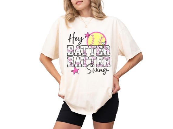 Softball Game Day Shirt Softball Mom Shirt Softball TShirt Hey Batter Batter Shirt Softball Player Shirt Softball Gift Mom Softball Shirt