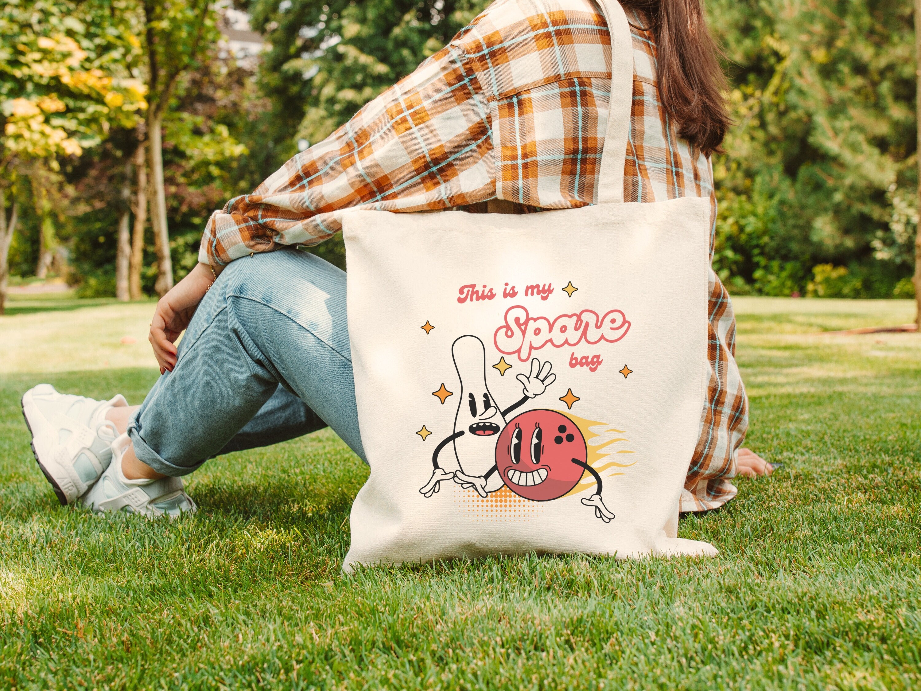 Bowling Tote Bag Etsy
