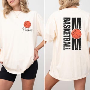 Basketball Mom Shirt Benutzerdefinierte Basketball Mama Shirts Mama Basketball Shirts Basketball Mom Geschenk Personalisierte Basketball Mom TShirt Geschenk für Mama