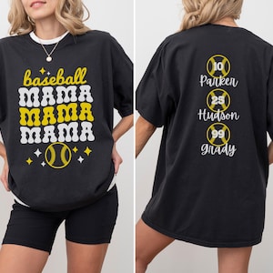 Baseball Mom Shirt Mom Baseball Shirt Baseball Mama Shirts Baseball Mom Gifts Mama Baseball Shirt Personalized Baseball Mom Tee Shirt