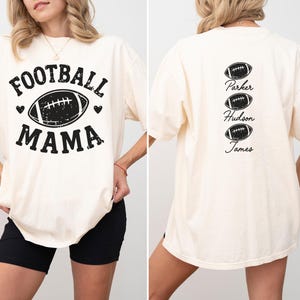 Camiseta personalizada para mamá de fútbol, camiseta personalizada para mamá de fútbol, camiseta de fútbol para mamá, camiseta para el día del partido de fútbol, regalo para mamá de fútbol, camiseta para mamá de fútbol