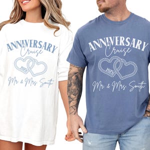 Anniversary Cruise Shirts Couples Cruise Shirts Anniversary TShirt Couples Matching Shirts for Cruises Wedding Anniversary Gift for Cruise