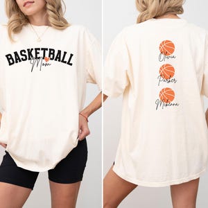 Basketball Mom Shirt Benutzerdefinierte Basketball Mama Shirts Mama Basketball Shirts Basketball Mom Geschenk Personalisierte Basketball Mom TShirt Geschenk für Mama