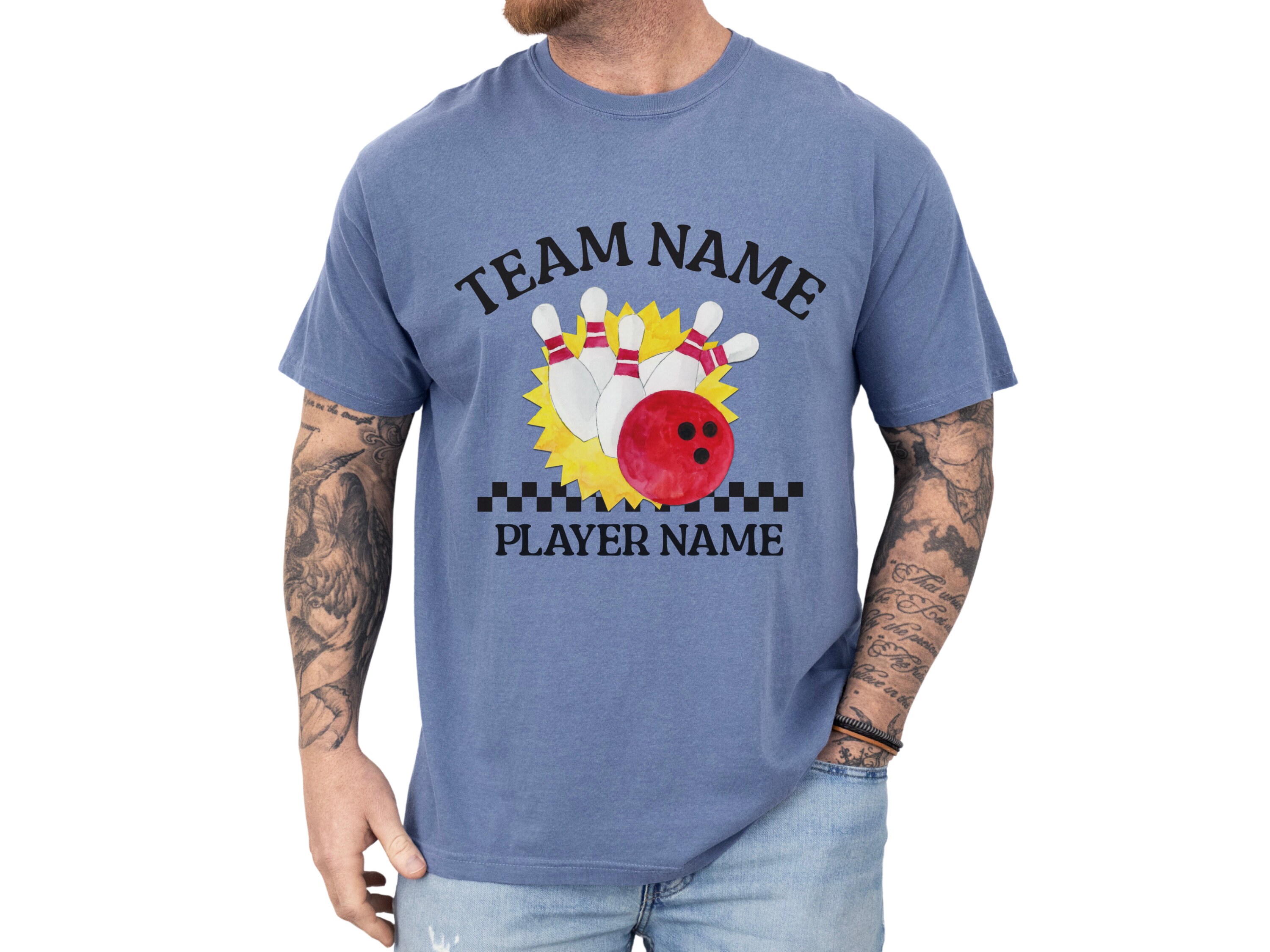 Custom Bowling Team Shirt, Personalized Bowling Shirt, Matching Team TShirt, Retro Bowling Squad T Shirt, Bowling Crew Tee, Gift For Bowlers