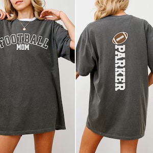 Benutzerdefinierte Fußball Mama Shirt Mama Fußballshirt Fußballspieltag Shirt Fußball Mama Geschenk für Fußball Mama T-Shirt