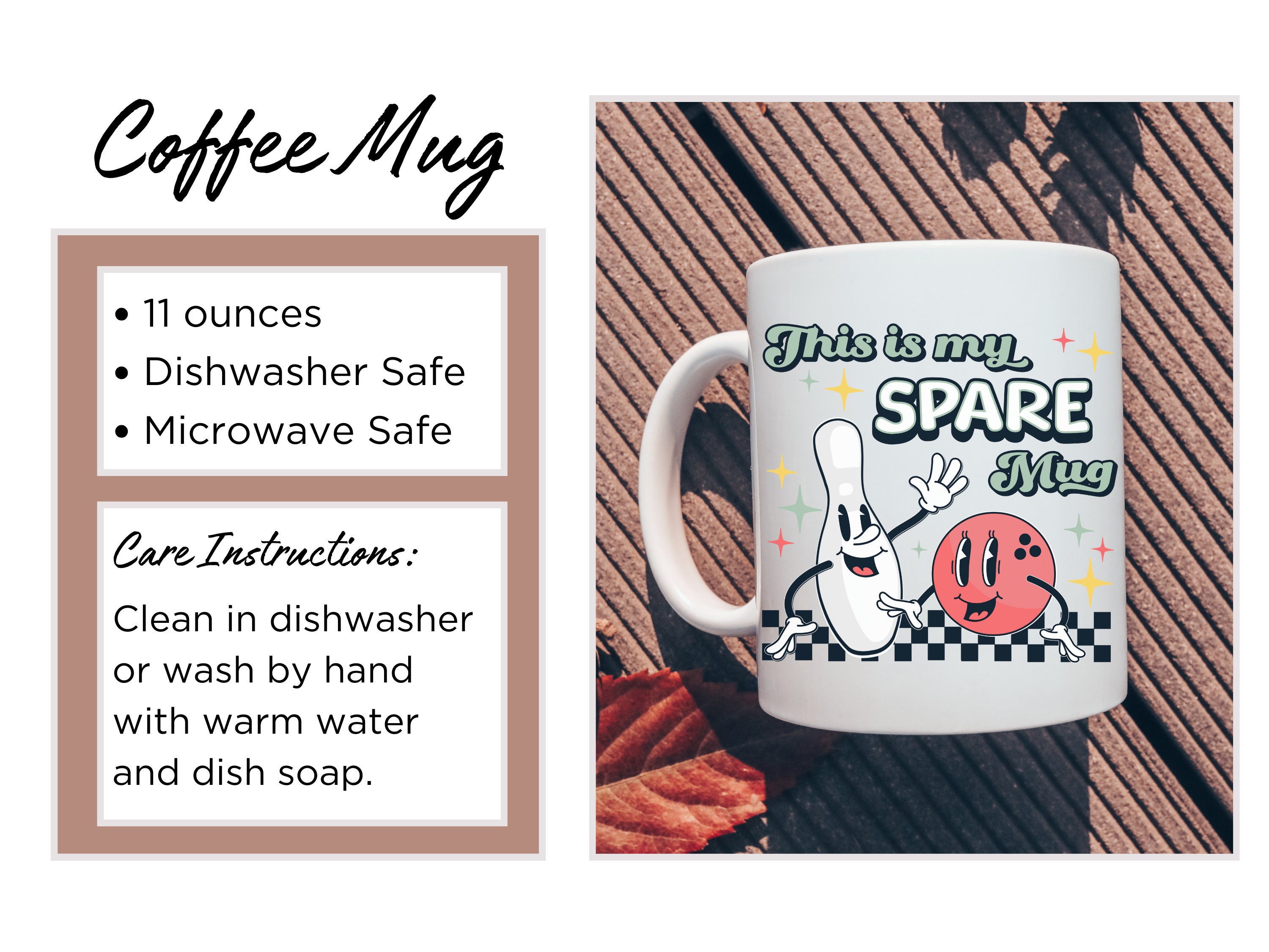 Funny Bowling Mug, Retro Bowling Coffee Mug, Bowling Lover Gift