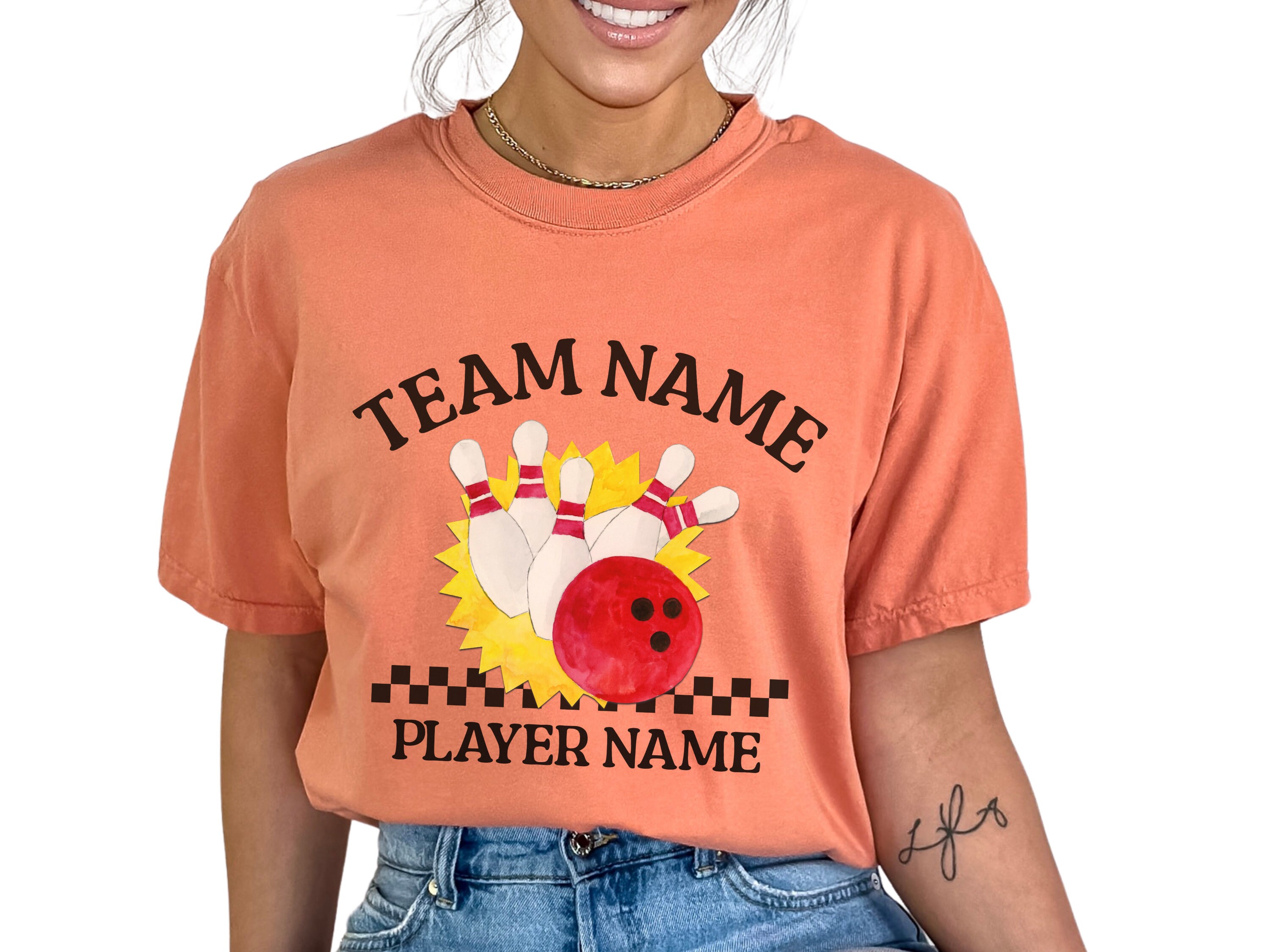 Custom Bowling Team Shirt, Personalized Bowling Shirt, Matching Team TShirt, Retro Bowling Squad T Shirt, Bowling Crew Tee, Gift For Bowlers