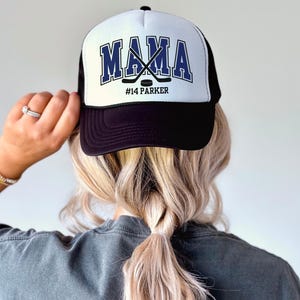 Czapka hokejowa dla mamy Czapka hokejowa dla mamy Czapka trucker dla mamy Czapka trucker dla mamy Czapka hokejowa na zamówienie Prezent dla mamy hokejowej Akcesoria Czapka hokejowa dla mamy Imię gracza