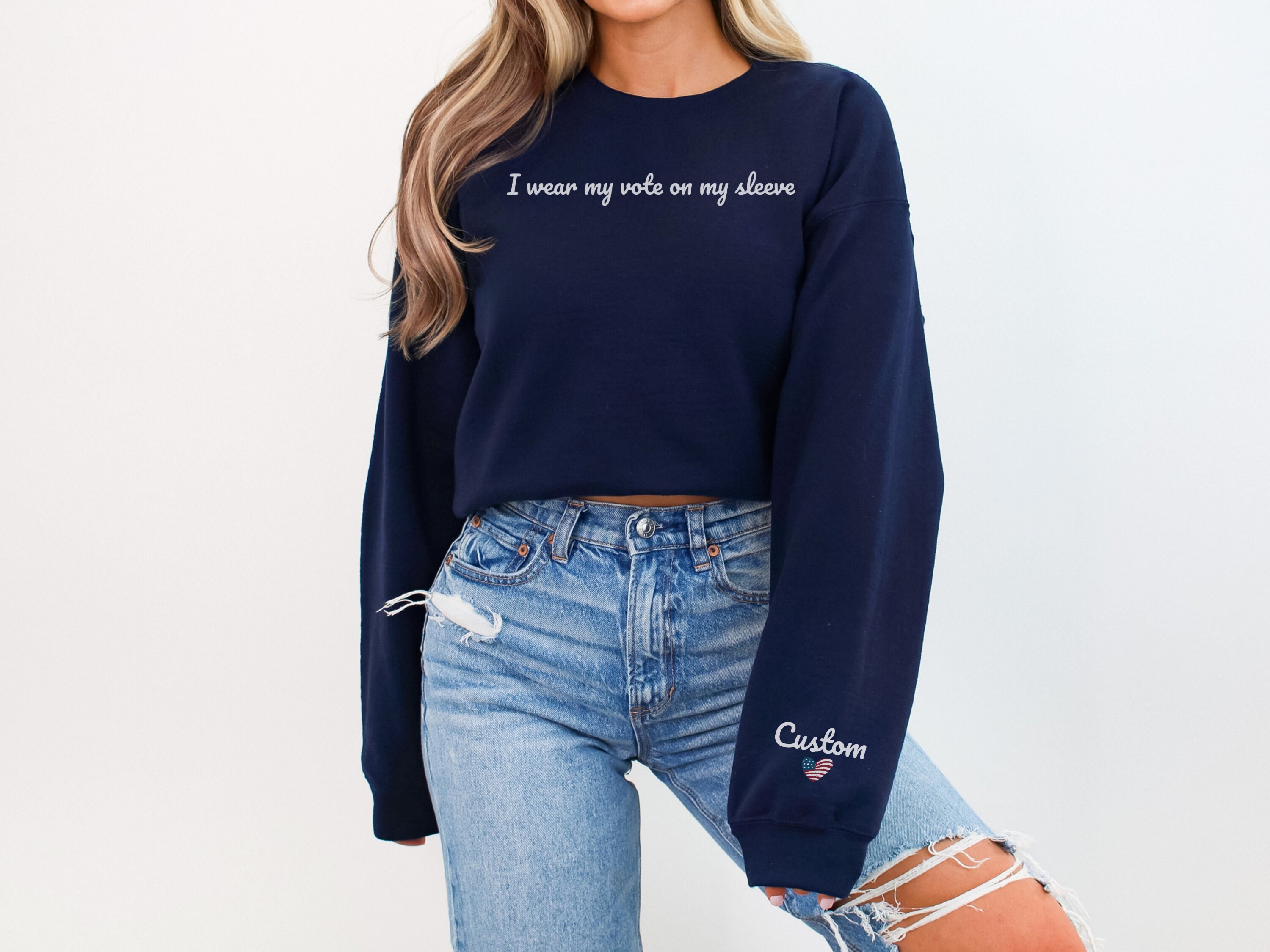 Ballot Ruffwear I Wear My Vote on My Sleeve Sweatshirt, 2024 Election Shirt, Vote ...