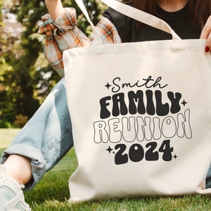 Custom Family Reunion Tote Bag, Family Gathering Canvas Bag, Personalized Family Reunion Party Favors, Vacation Gift for Family Gathering