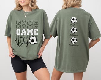 Custom Soccer Shirt Soccer Game Day Shirt Soccer Mom Shirt Personalized Soccer Shirt Game Day Soccer Shirt Soccer Mom Gift for Soccer Mama
