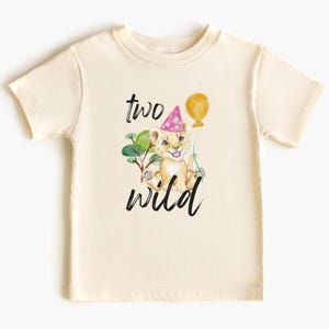 Two Wild Birthday Shirt Two Wild Shirt Animal Birthday Shirt Zoo Birthday Shirt Toddler Birthday TShirt 2nd Birthday Tee Lion Birthday Shirt