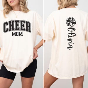 Custom Cheer Mom Shirt Personalized Cheer Mama Shirt Cheerleader Mom Shirt Cheer Mom Gift Mom Cheer Shirt Cheer Mom TShirt Cheer Gifts Mom
