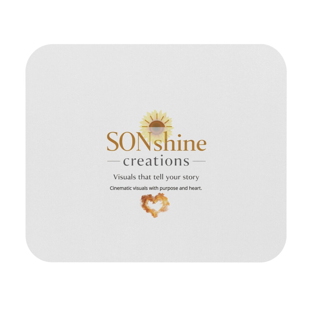 Sunshine Creations Logo Mouse Pad | Branded Desk Mat, Rectangle - Etsy