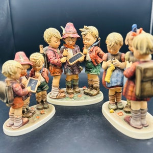 Hummel Rare small  And Vibrant Large “School Boys&quot;,School Girls  Goebel Hummel Figurine #170/I,170/12