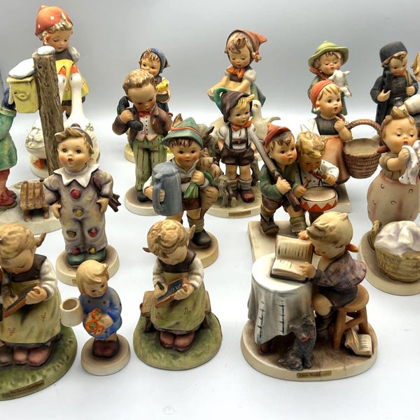 Vintage Goebel Hummel Figurine – German Porcelain Collectible – Hand-Painted Child & Animal Scene – Choose Your Figures