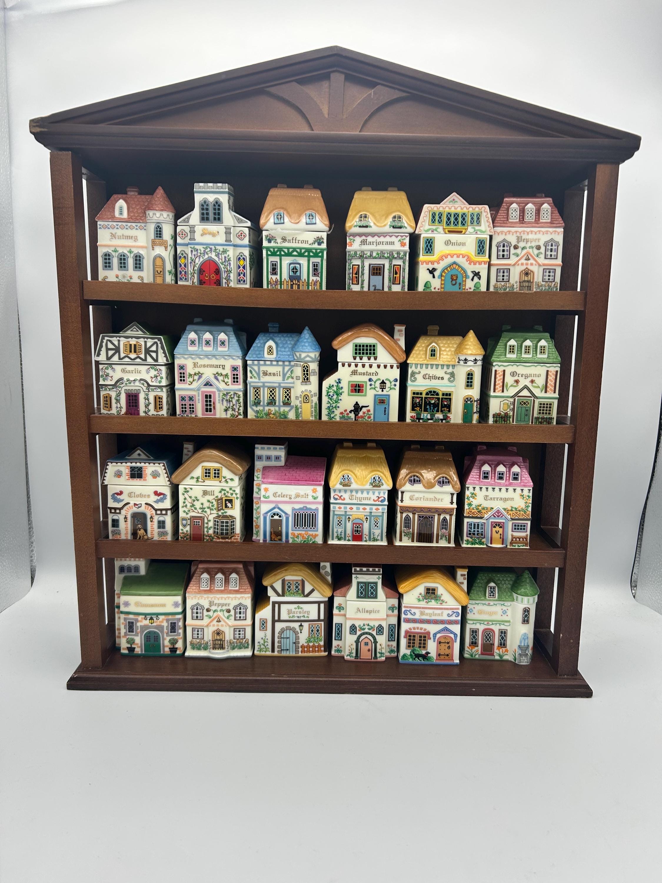 Vintage Lenox Canterbury Crossing Spice Village – Full Set With